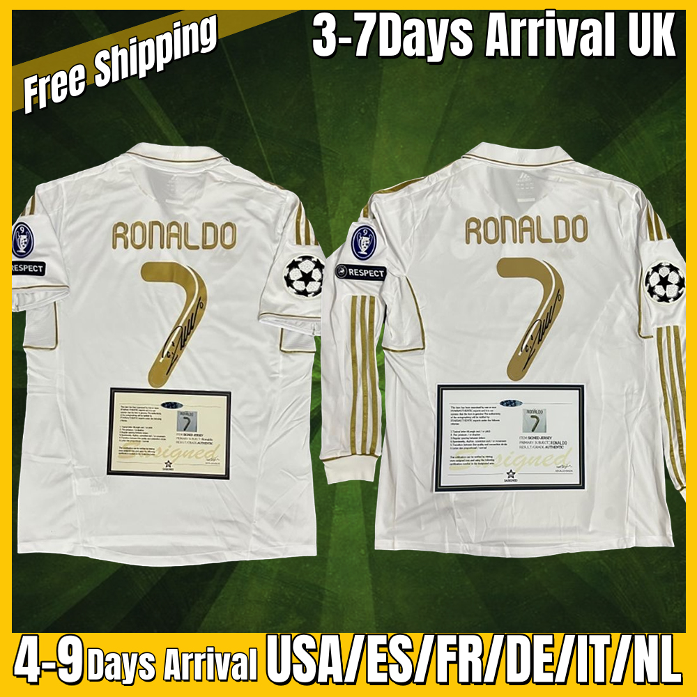 xxxl 4xl 2024 2025 2026 Signature Ronaldo 7 soccer jerseys Plyaer Fans signature Long sleeves football jersey With ALL Patch maglia da calcio Sports Jerseys S-4XL