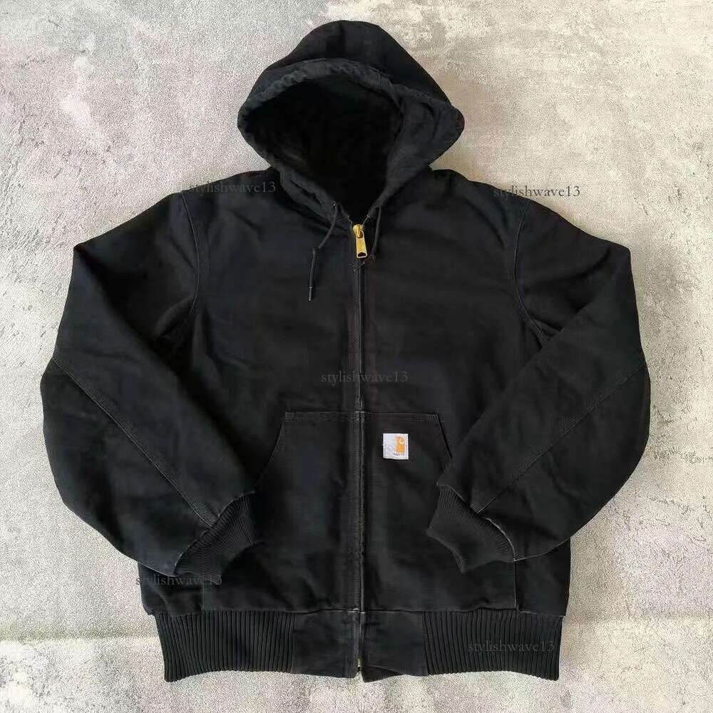 carharrets jacket Hot Seall Designer Hoodie Men's Full-Zip Fleece Hoodie Designer Jacket for Men Full Zip Up Hoodie Long Sleeve Graphic Jacket Goth Sweatshirt 459