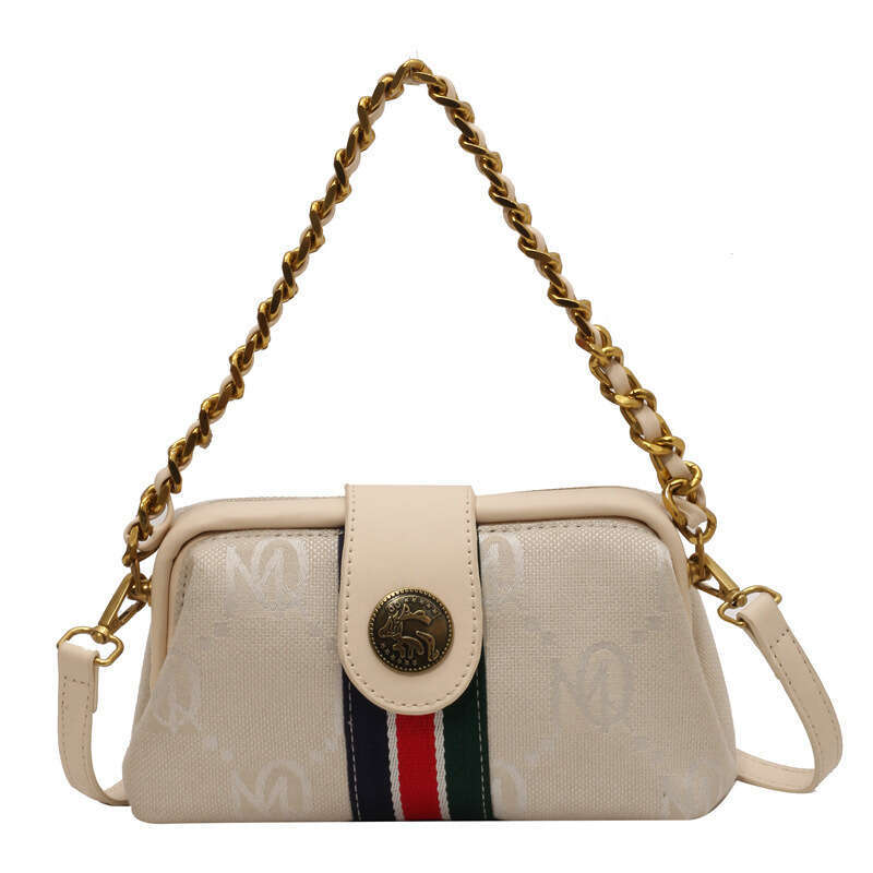 Women's New Niche Clip Free shipping Luxury Bag Color Matching Versatile Elegant Single Shoulder Crossbody Handbag