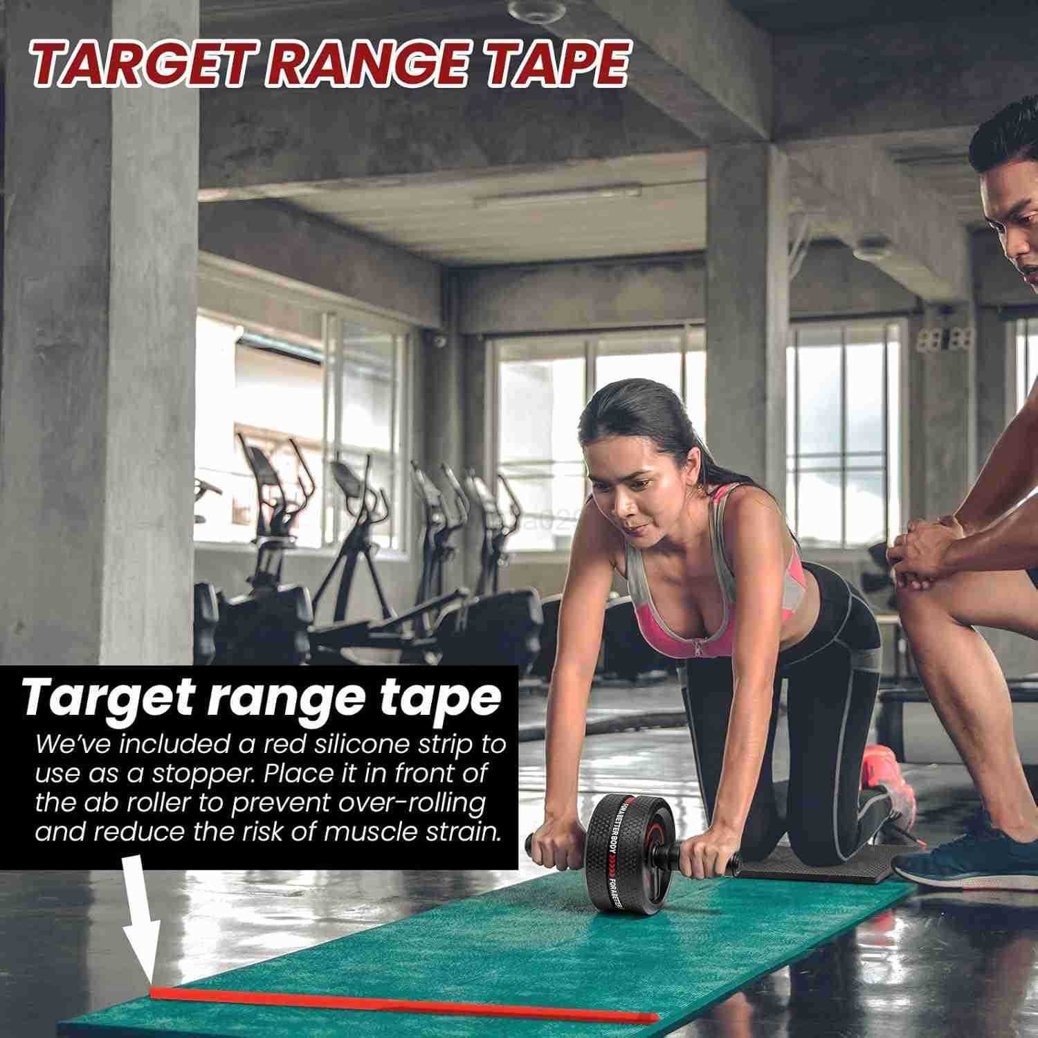 Ab Roller Wheel Abdominal Training Roller for MenWomen Abdominal Wheels Widened to 34 Rubber Tread of The Abdominal Wheel Upgraded Max Weight 490 lbs 