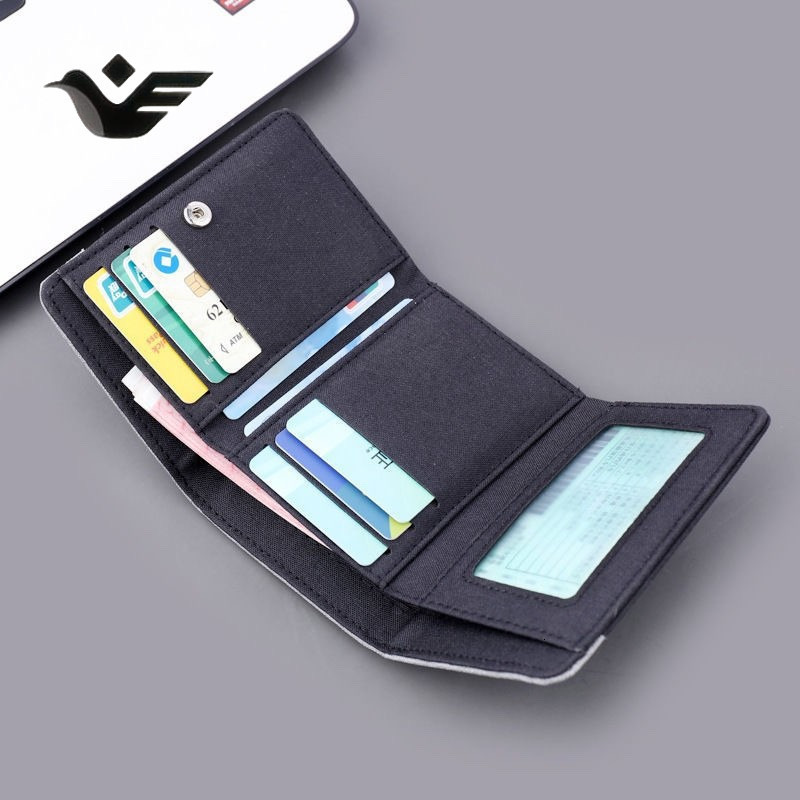 Feiyan Free Shipping New Designer Bag Luxury Shopping Bag Wallet Men Canvas Vertical Fashion Trend Student Youth Game Cartoon Anime Peripheral Card Ho