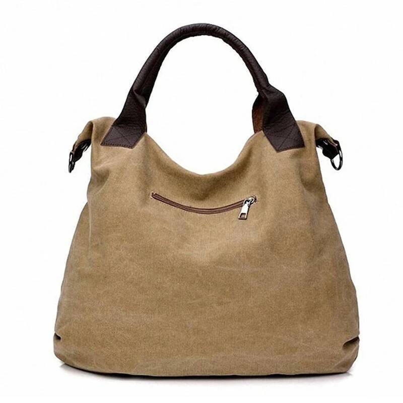 Brand Large Pocket Casual Tote Women's Shoulder Handbags Canvas Capacity for Messenger Bags Women Bag high-quality