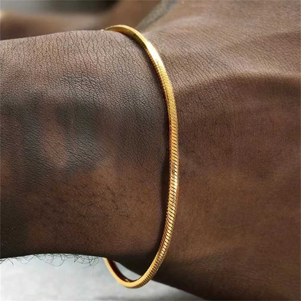Hip Hop Stainless Steel Snake Bone Chain Bracelet Men Jewelry Trend Basic Chain Bracelet For Women Fashion Party Bracelet W250904