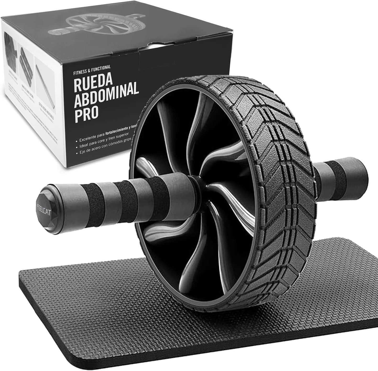 Ab roller wheel abdominal exercise core workout weight loss no noise easy to assembling light weight perfect home gym equipment for men women W250904