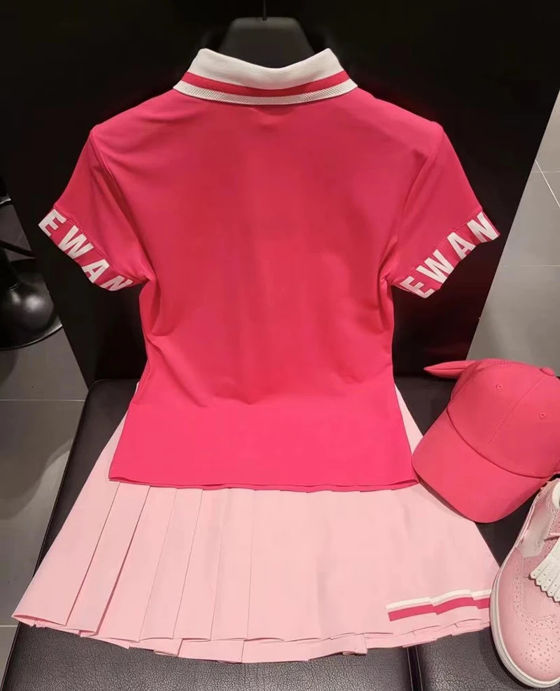 summer golf wear for women casual breathable quick drying sporty short sleeve Tshirt 250903