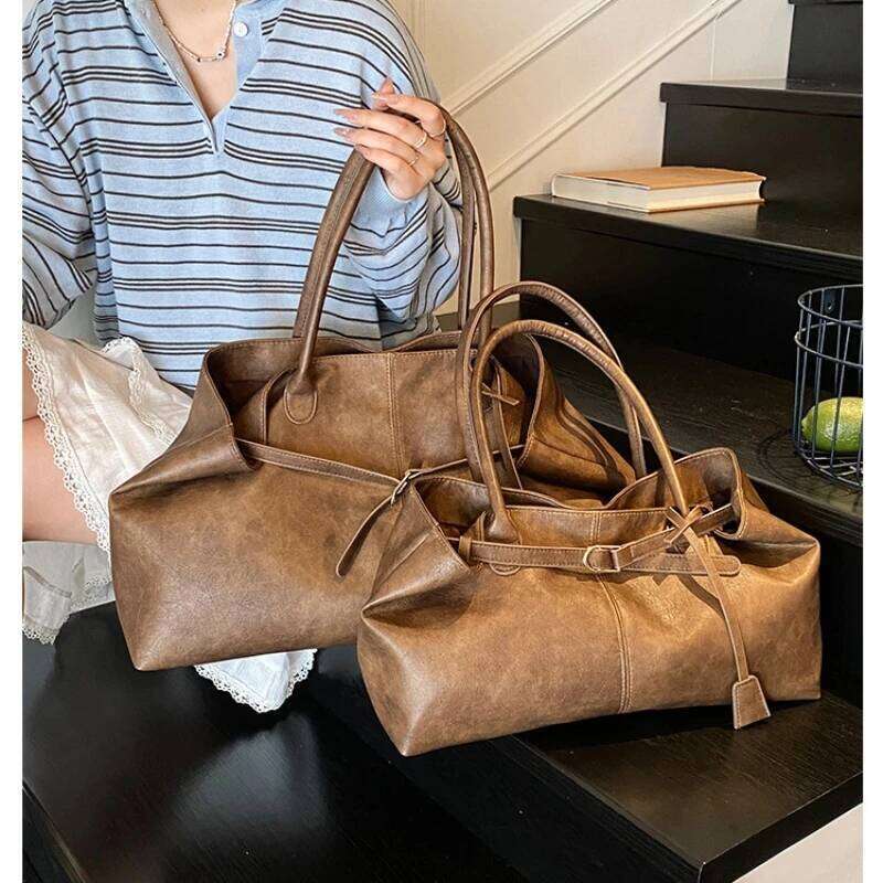 2025 Women's New Fashionable Top-Handle With Short Handle Women PU Leather Bag Large Capacity Brand Tote