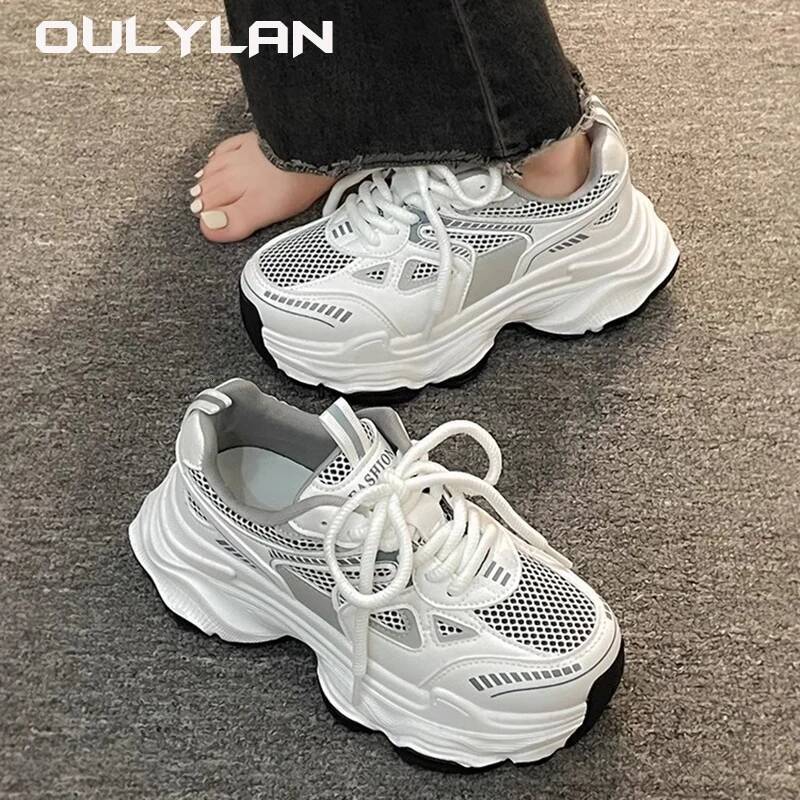 2024 Ladies Classic Luxary Women's Chunky Sneakers Thick Sole Female Sports Running Casual Fiess Vulcanize Shoes ddmysaturn