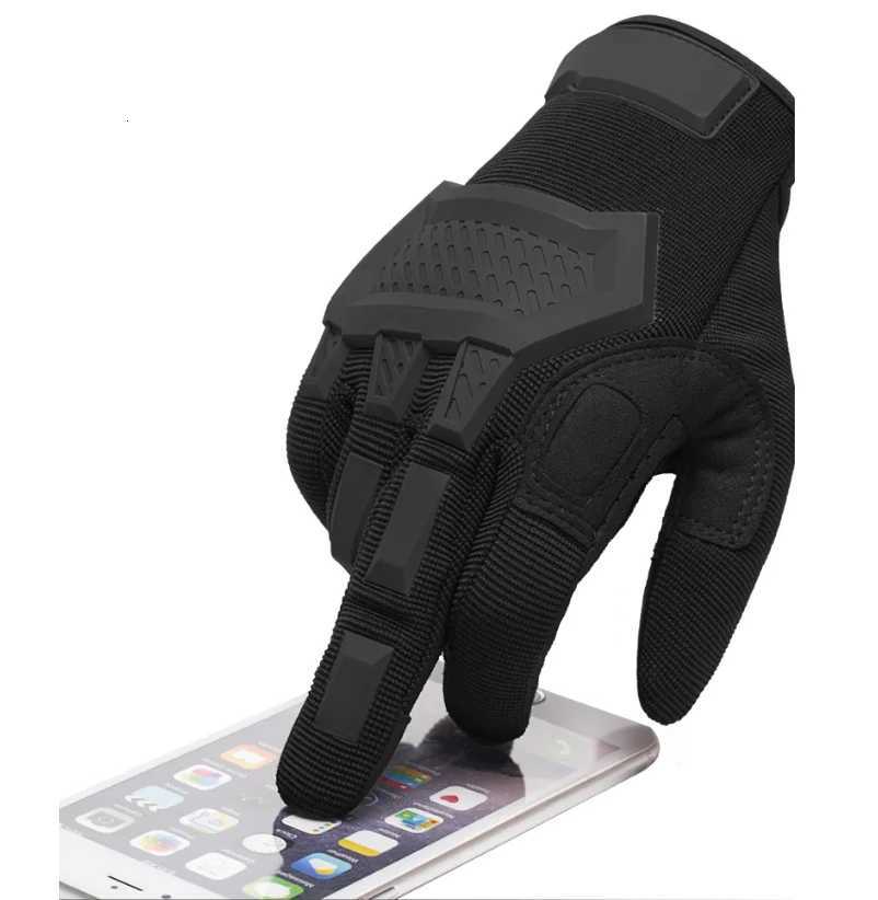 Touch Scree Tactical Gloves Mens Paintball Airsoft Outdoor Sport Shooting Hiking Racing Police Full Finger GlovesXJ250904