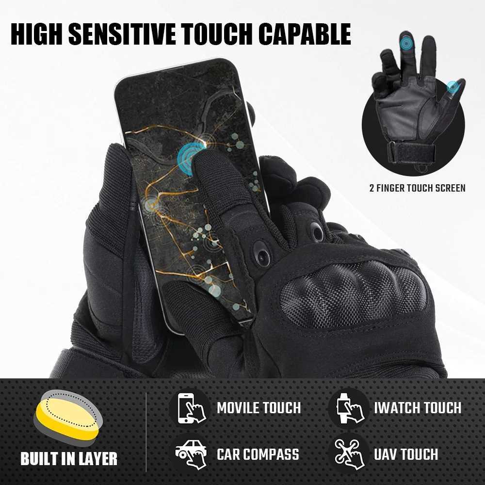 Outdoor Tactical Gloves Touch Screen Sport Motorcyc Hard Shell Cycling Hunting Shooting Hiking Cam Combat Work AntislipXJ250904