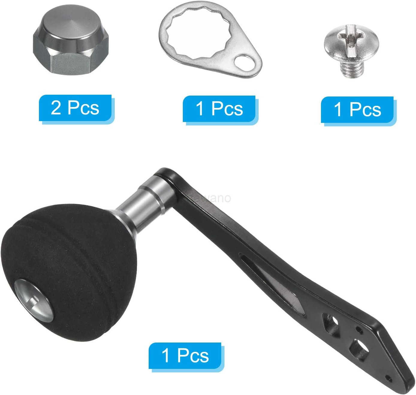 Power Handle Metal Fishing Reel Handle EVA Knob Grip Replacement Parts for Rocker Arm Accessories W250904