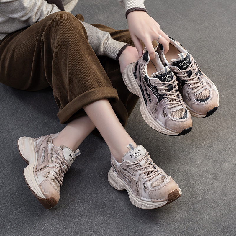 2025 Designer's New Casual Fashion Multi functional Sports Height Increasing Thick soled Dad Shoes