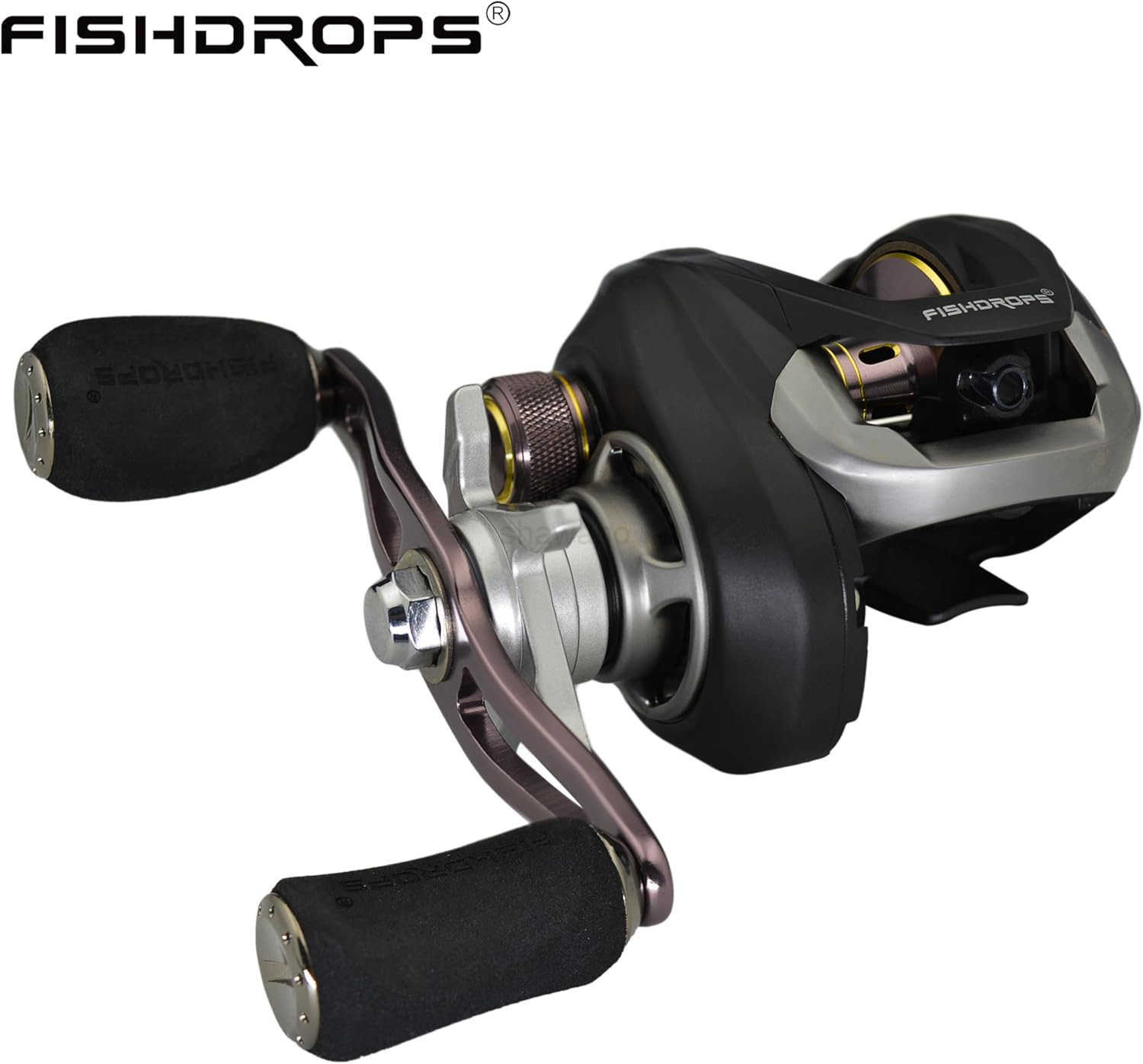 Baitcaster Reels 111 Shielded Stainless Steel Ball Bearings Baitcasting Reel175LB Drag with Magnetic Braking System High Speed 721 Gear Ratio Fishing 