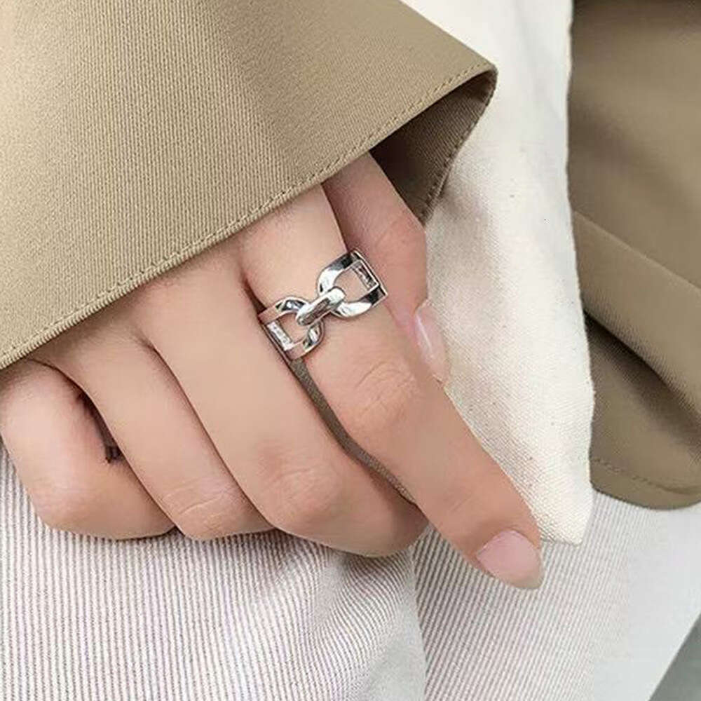 Personalized Gold for Women Stainless Steel High-end Ins Style Korean Version Student Simple Open Index Finger Ring