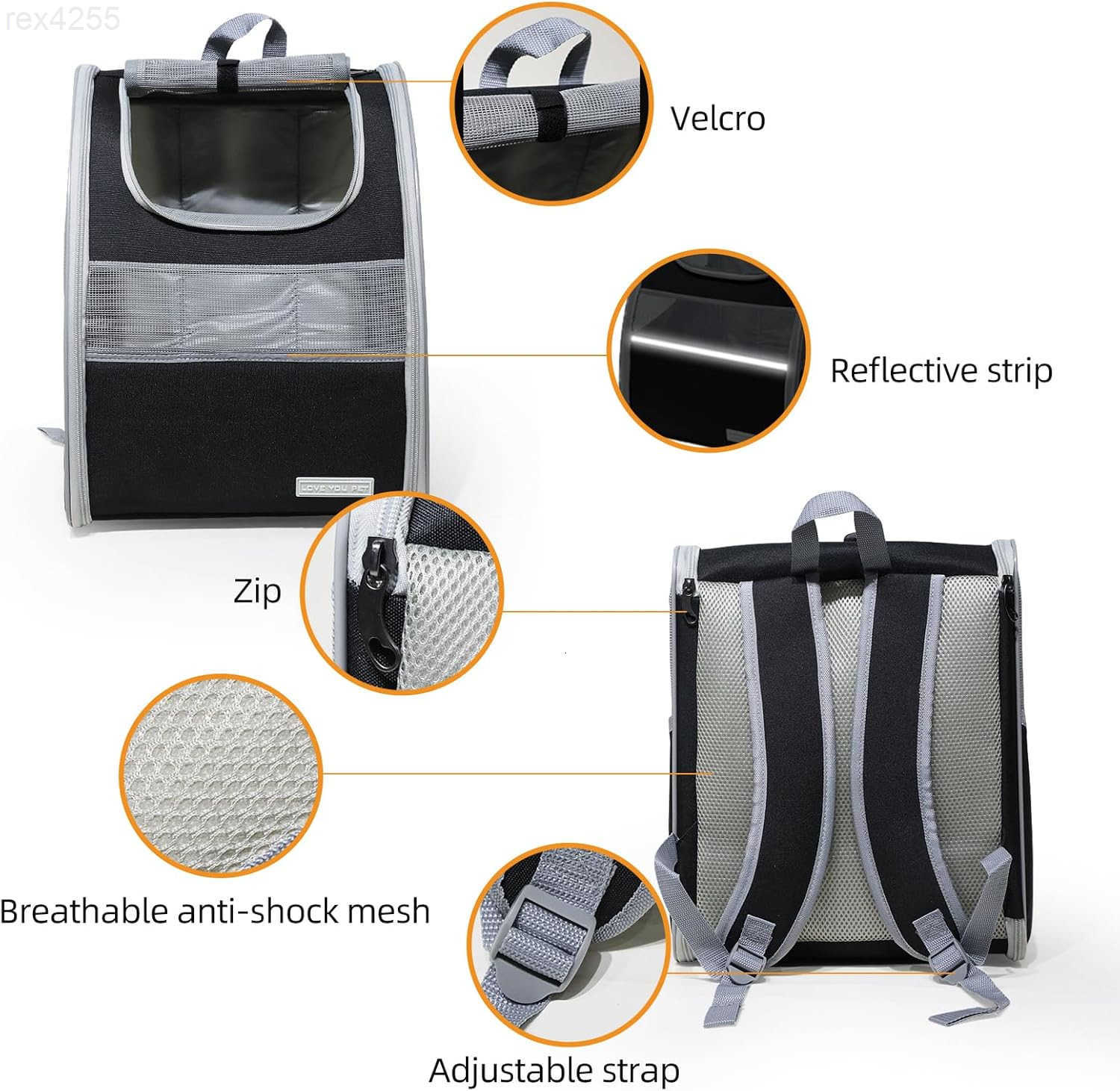 Cat Carrier Backpack with Reflector with Safety Leash Up to 15LbsPet Carrier for Small Dogs and Medium Cats Kitten Puppy BunnyFoldable Small Medium Do