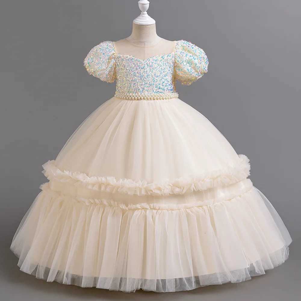 New high-end banquet evening dresses elegant gorgeous girl birthday party dresses girl runway show performance Christmas costume Z250904