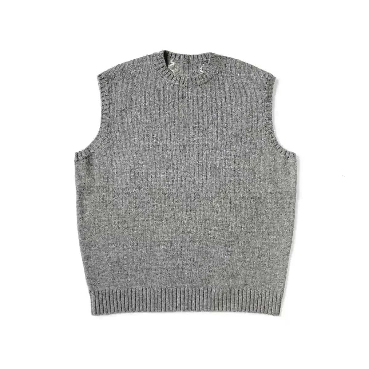 New Arrival Japanese Retro Kapital Vintage Flat Skeleton Sweater Vest Sleeveless Gray TopXJ250904