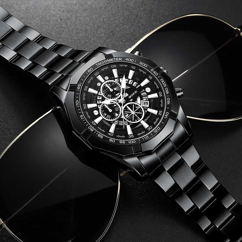 WOKAi DESIGN quartz 40MM Ceramic GMT quartz Watches 30m Waterproof Classic Fashion Luxury Autatic Watch For Men X250904