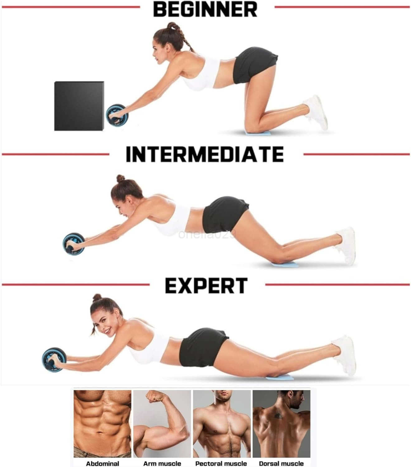 Ab Roller Wheel Abdominal Wheel for Abdominal Exercise Machine Arespark Home Gym Equipment for Core Workout No Noise Ab Roller Exercise Equipment with