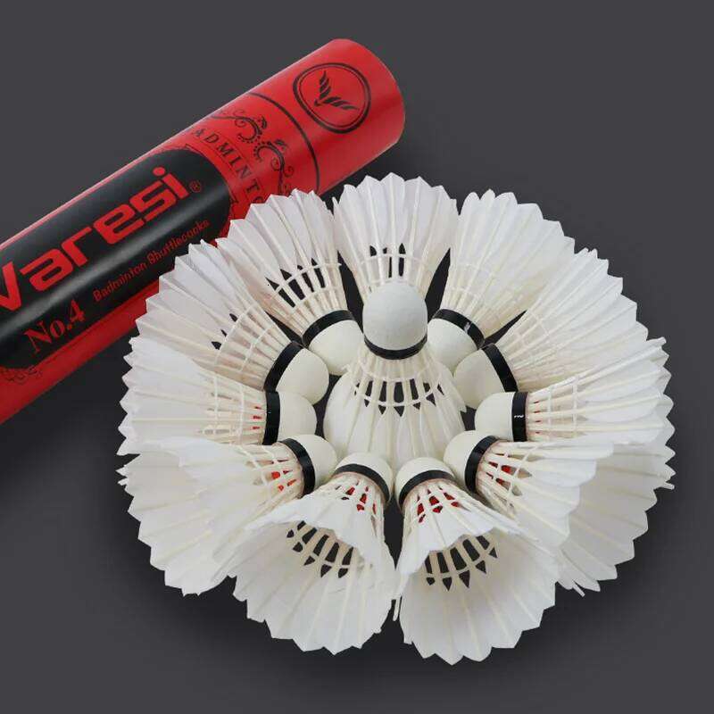 Original Class B Duck Feathered Shuttles 12Pcs Durable Feather Badminton Speed 77 76 For Indoor Outdoor Training