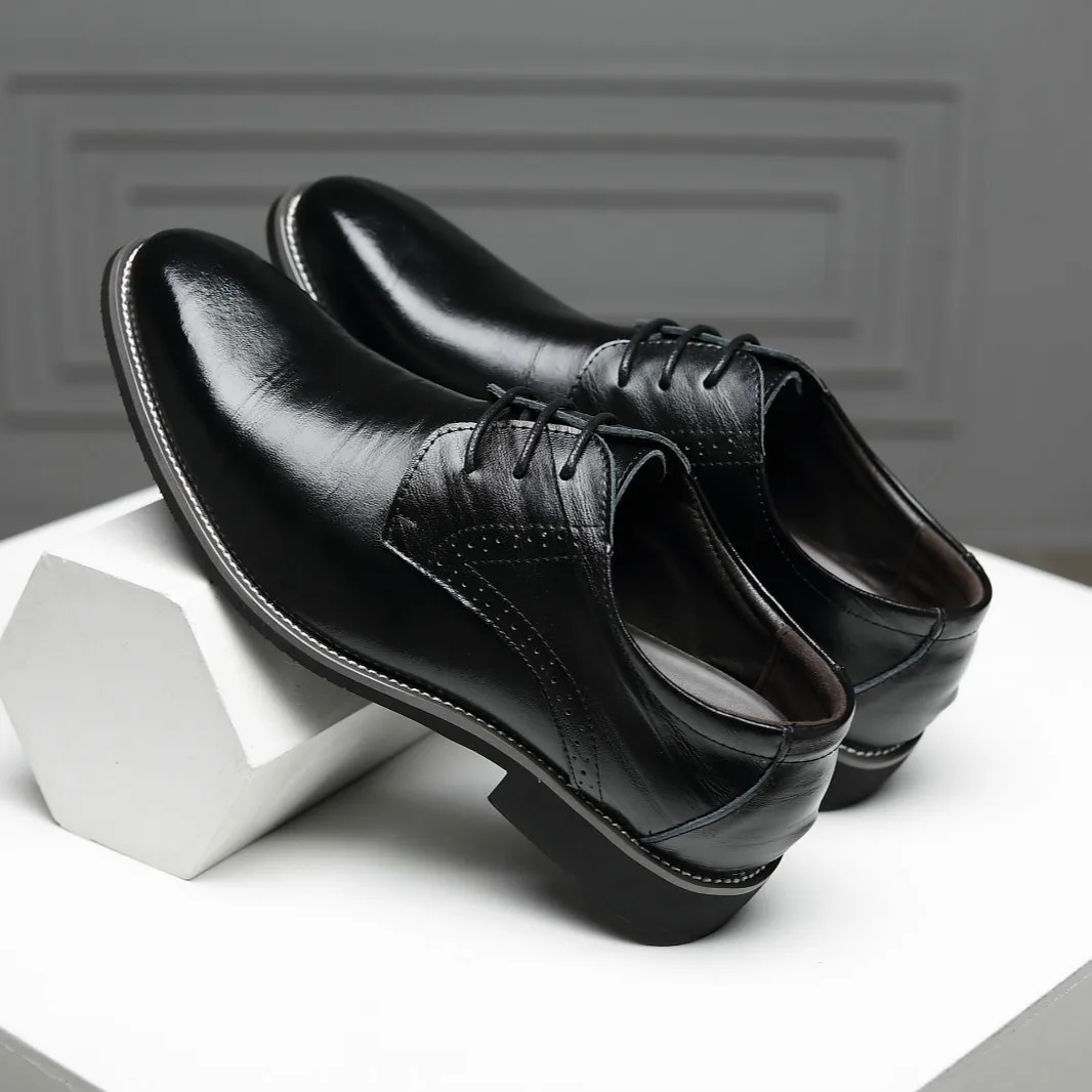 Classic Men Dress Shoes Pointed Toe Soft Bottom Business Casual Men Formal Shoes Male Office Flats Wedding Party Oxfords Shoes 250903