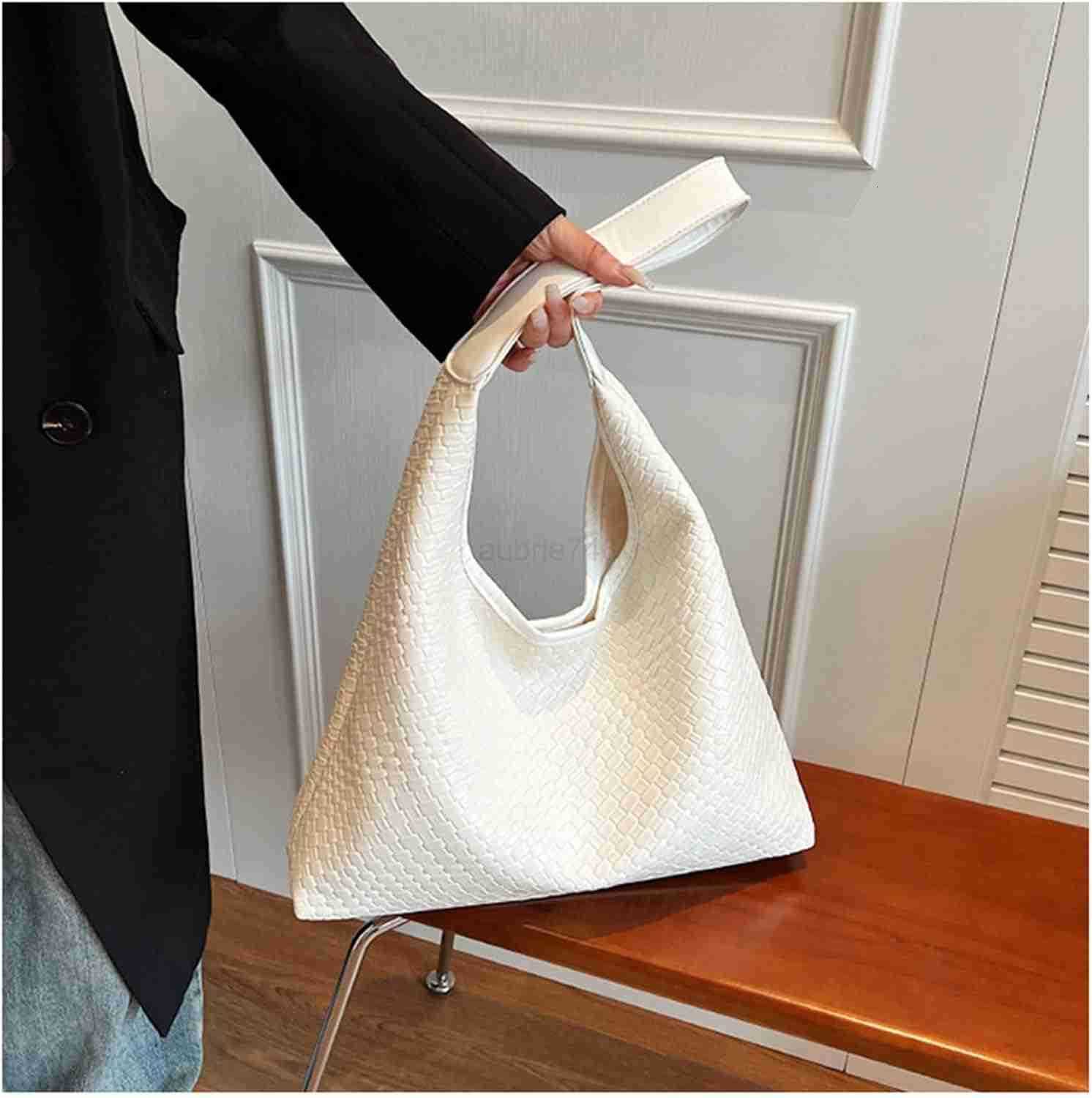 2025 Leather Tote Bag for Women Tophandle Shoulder Bag Hobo Bags Large Capacity Soft Vegan Crossbody Handbag Underarm M250904