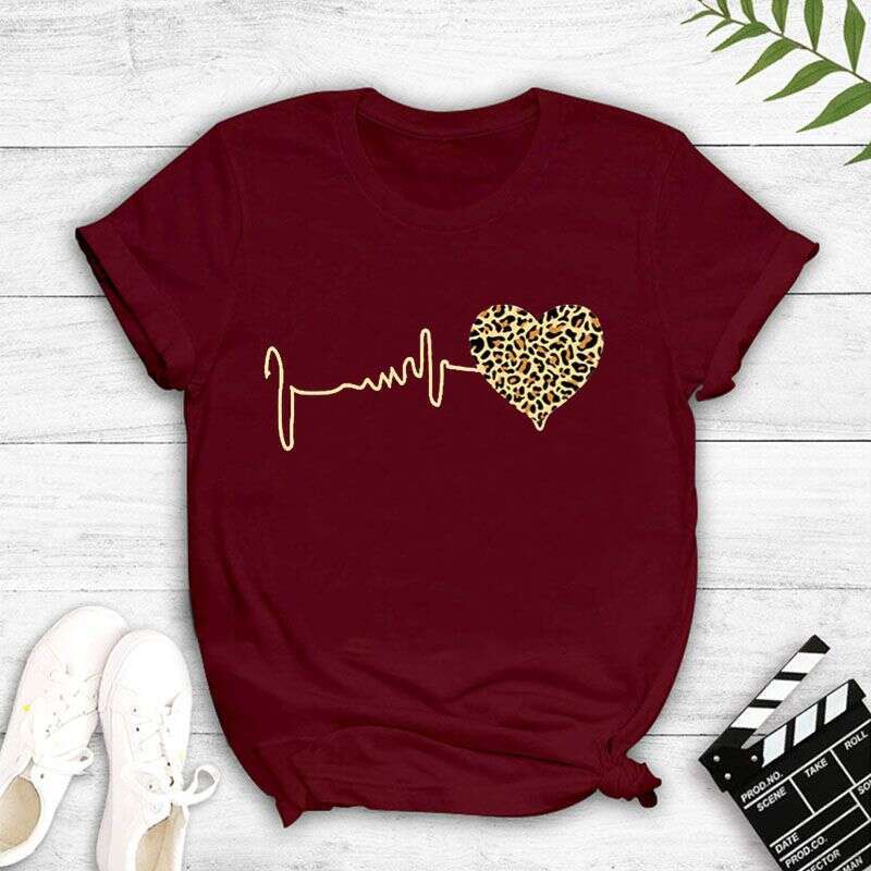 Fashion Women's And Men's Wear Brand Printing Couples Dress Unisex T-Shirt 8 Colours Xs-4Xl