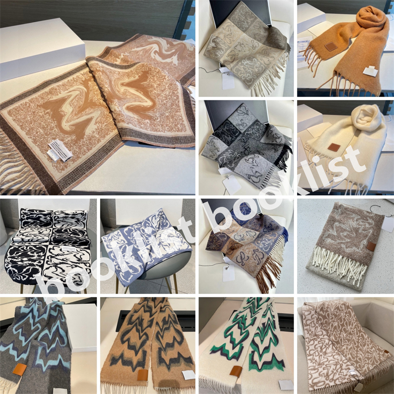 Designer Scarf Multicolored Winter Warm Thick Blanket Luxury Women Tassel Scarf Fashion Designer Shawls Wraps Scarf 32543