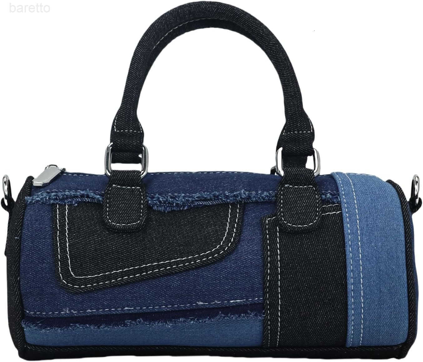 Womens Quilted Crossbody Bag Small Shoulder Purse Jean Denim Handbag Perfect for Everyday Use M250904