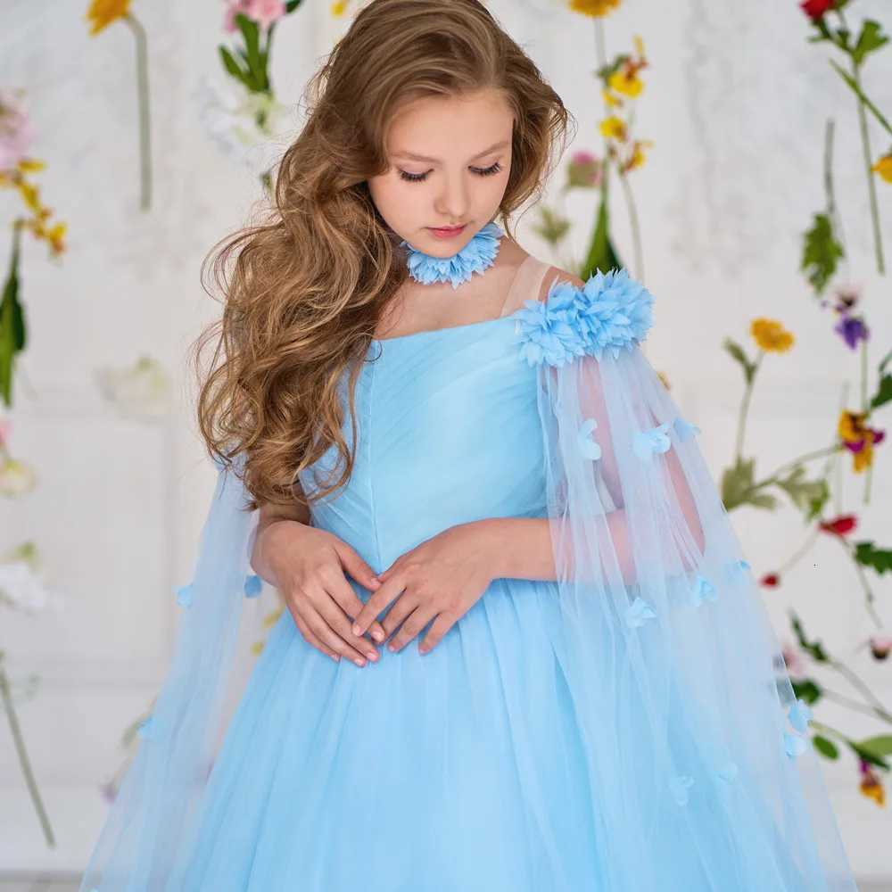 Luxury Floor Length Elegant Flower Bridesmaid Dresses For Girls Wedding Formal Evening Prom Gown Birthday Party Princess Dresses Z250904