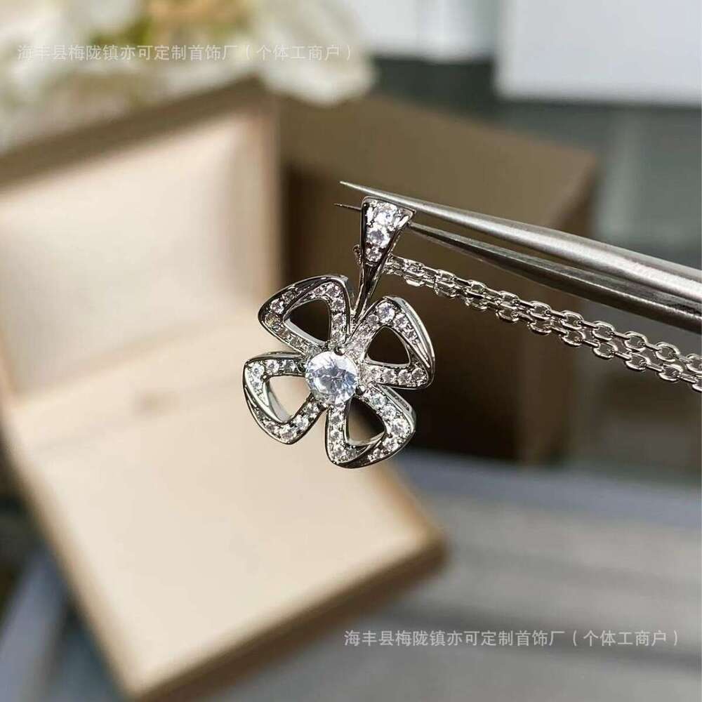 dhcollections 2025 Spring New Floral - inspired Jewelry Set 925 Silver Necklace & Earrings