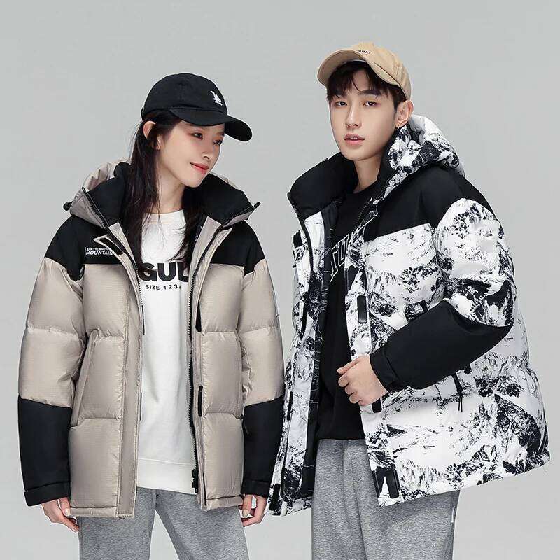 Winter 90% Duck Mens Warm Fleece Down Jackets Men Windproof Waterproof Casual Hooded Jacket Parkas Male