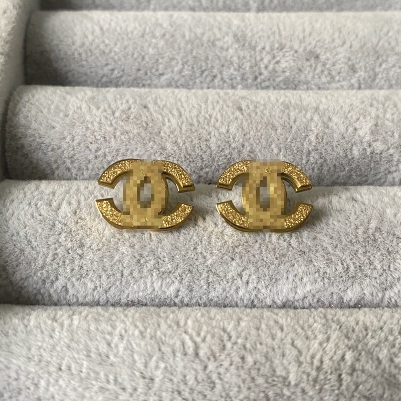 Not Fading Luxury Designer Earrings Titanium Steel 18K Gold Plated Frosted Fashion Earrings Trendy Jewelry For Christmas