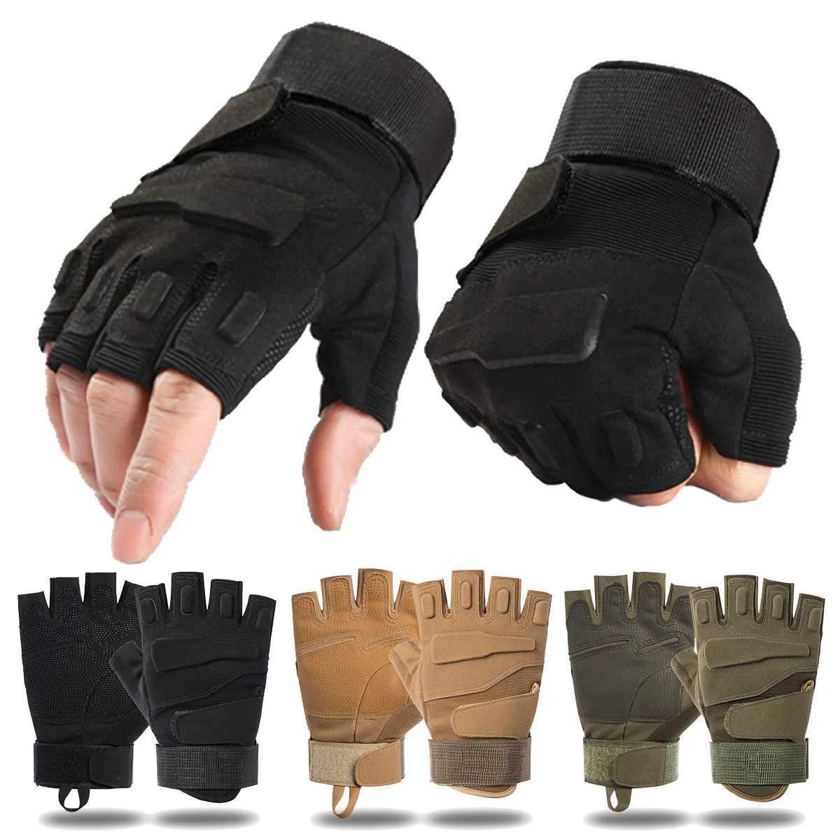 Tactical Gloves Airsoft Outdoor Half Finger Protective Gloves Commando Training Gloves Tactical Fingerss GlovesXJ250904