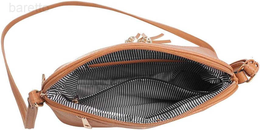 Lunar Lightweight Medium Dome Crossbody Bag Shoulder Bag with Tassel Zipper Pocket Adjustable Strap M250904