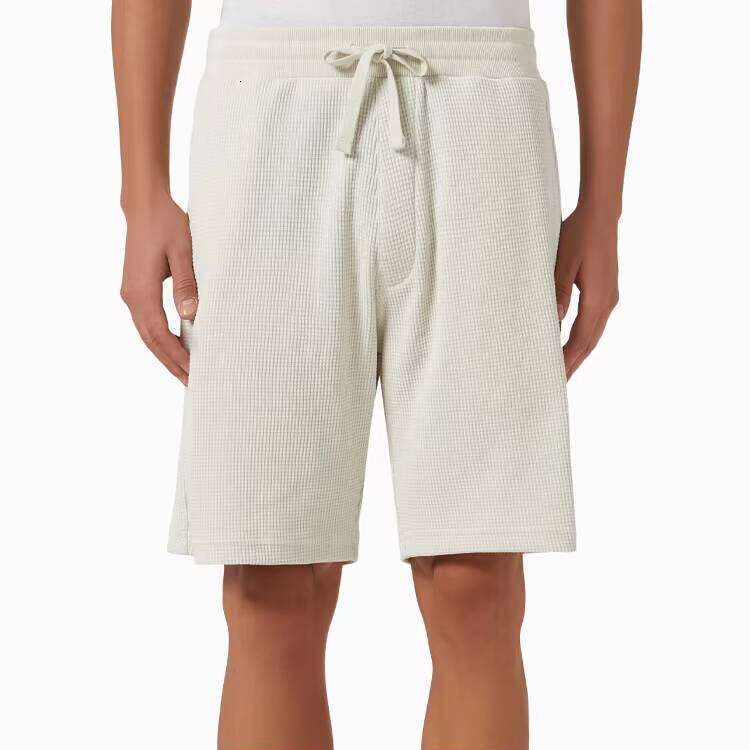 Designer Crochet Sports Shorts Men's Casual Solid 100% Cotton Mid-Rise - Summer Running Essentials Manufacturer