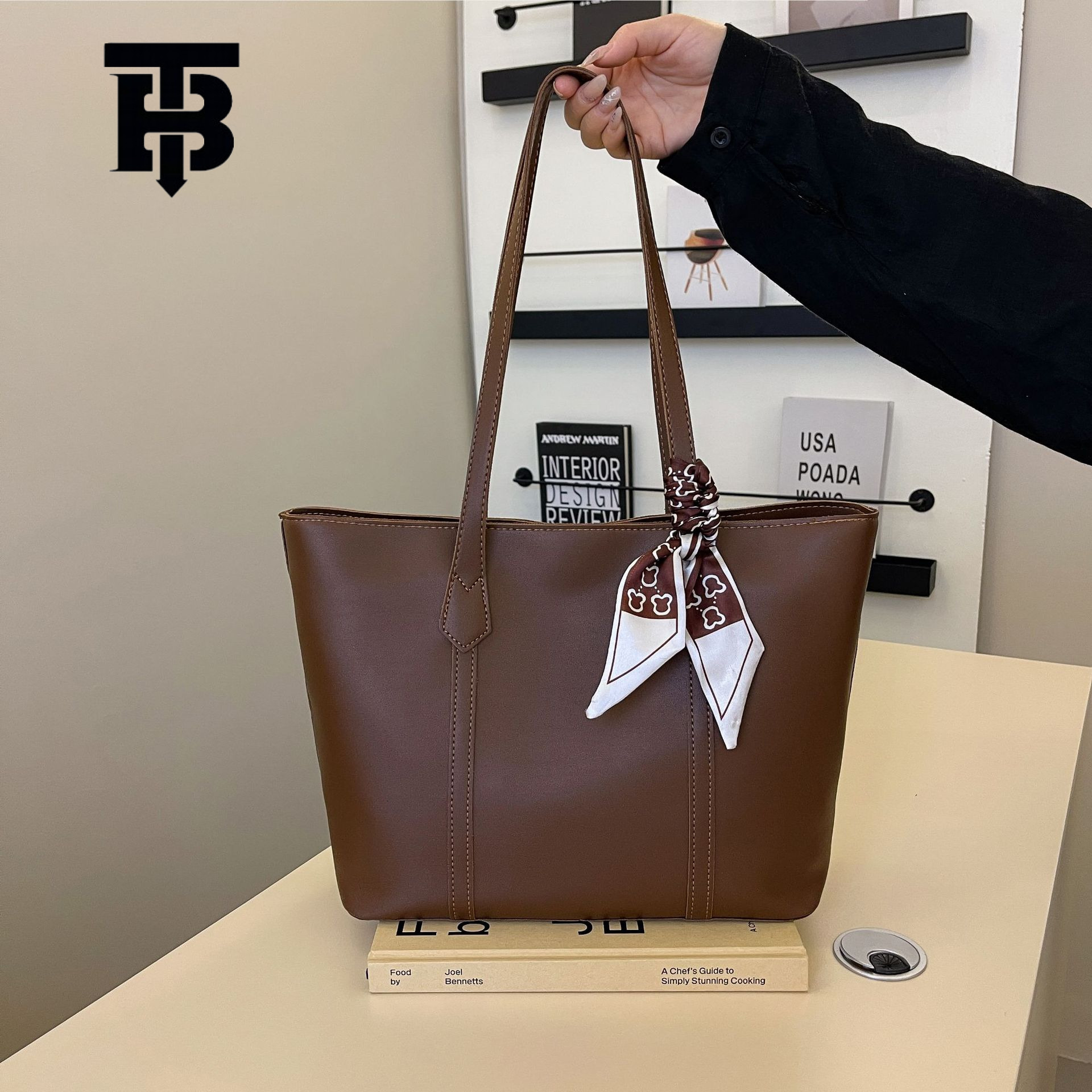 TB BHULAMTE Minimalist Commuter Large Designer s bag Capacity Bag for Women 2025 Spring Summer New Casual Versatile Tote Bag Niche Fashion Shoulder Ba