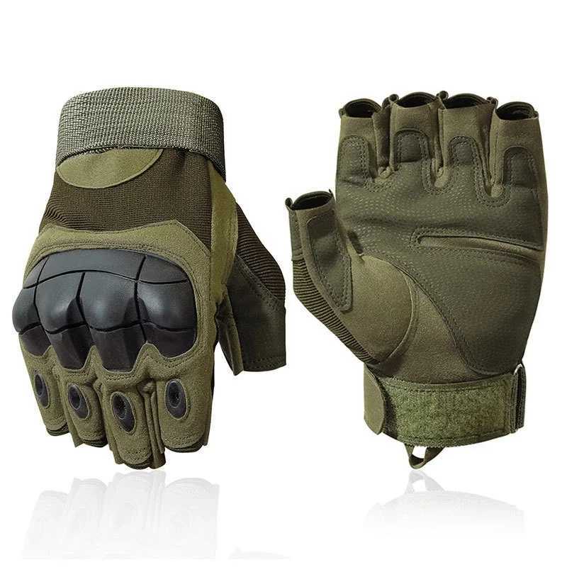 Outdoor Gloves Hard Knuck Hunting Riding Hiking Half Finger Gloves Tactical GlovesXJ250904