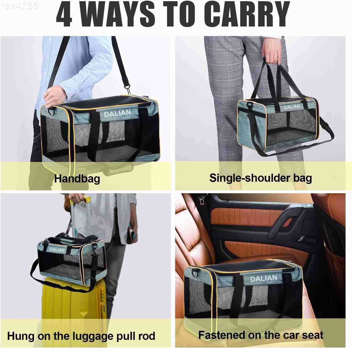 Cat Carrier Airline Approved Pet CarrierDog Carrier SoftSided Pet Travel Carrier Maximum Pet Weight 17 Pounds 175x10 x10W250904