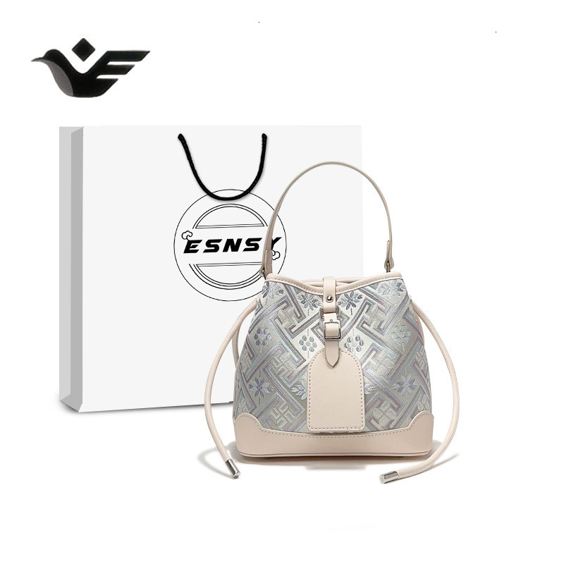 Feiyan Free Shipping New Designer Bag Luxury Shopping Bag Chinese Style National Style Intangible Cultural Heritage Brocade Bucket For Women
