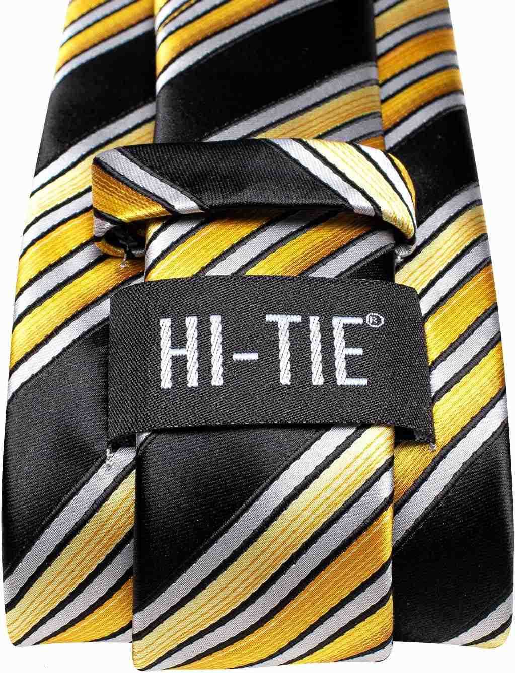 Mens Tie Lapel Pin Set Pocket Square Cufflinks Formal Woven Silk Tie Sets Wedding PartyW250904