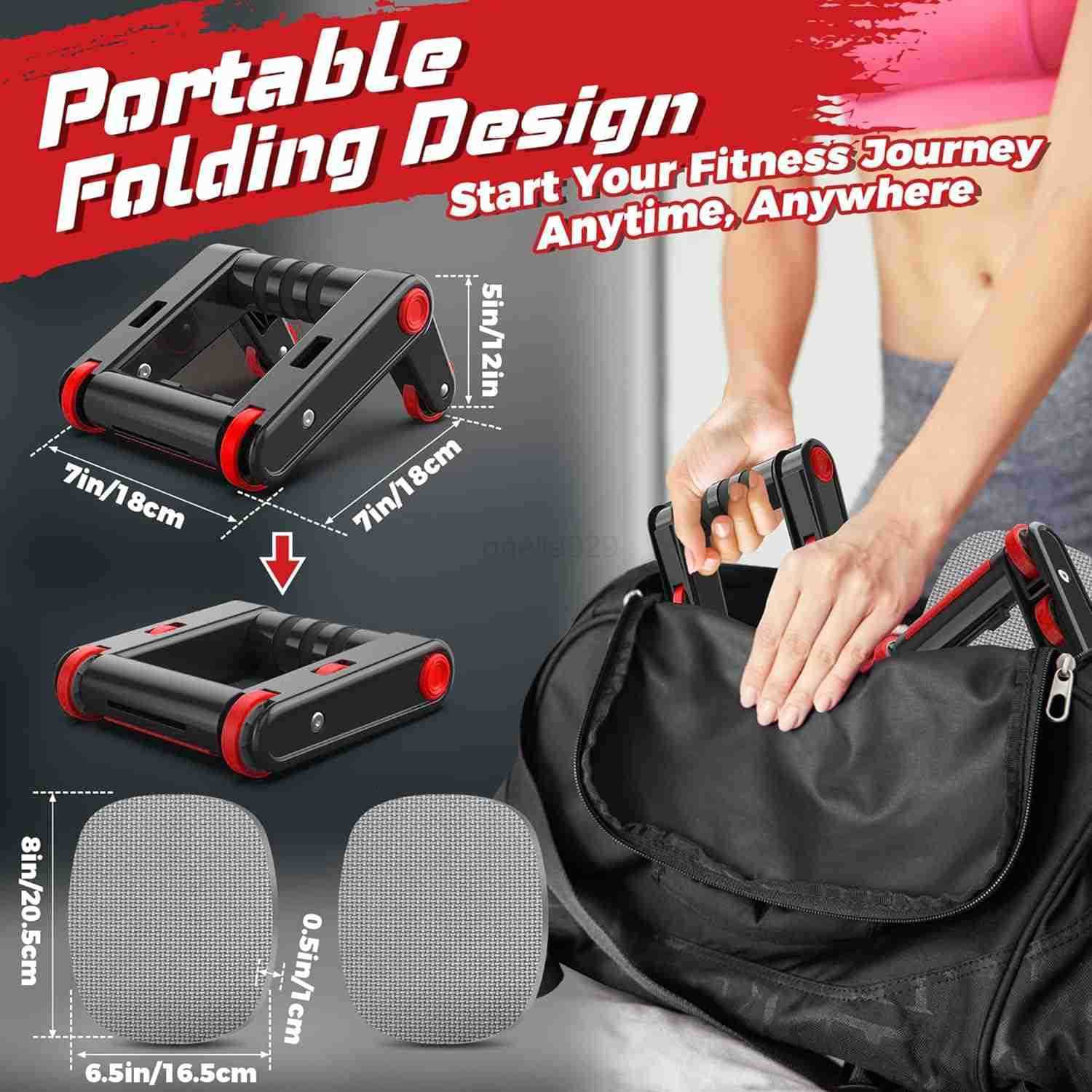 Ab Roller Wheel Set 2in1 Core Strength Training Equipment for Home Gym 500LB Capacity NonSlip Handles with Knee Pad for Men and Women W250904