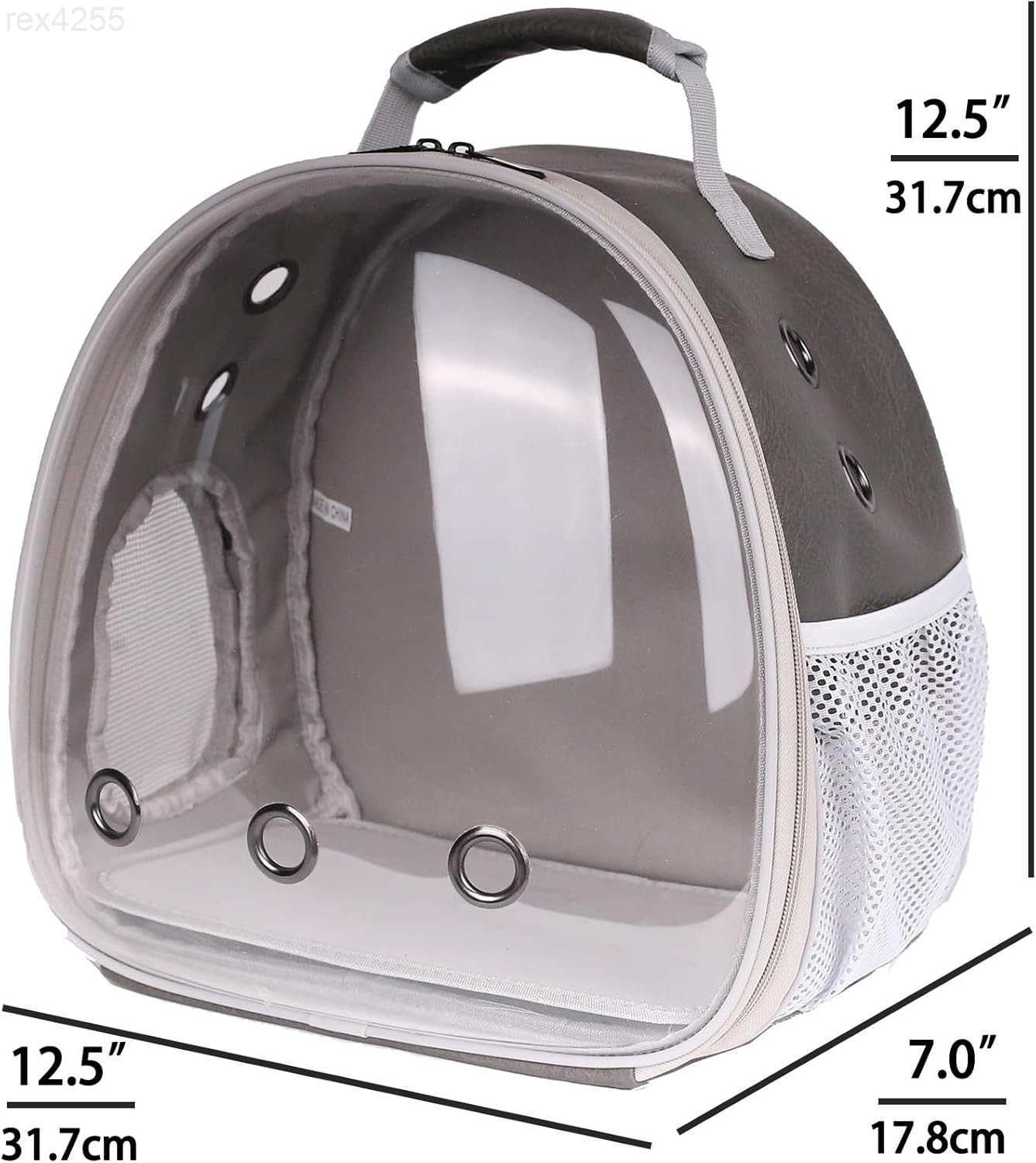 Backpack with Two Security Printing Harness with Leash Sets Reptile Lizard Travel Bag to Carry and Transport Small Animal Kitten Bunny GuineaW250904