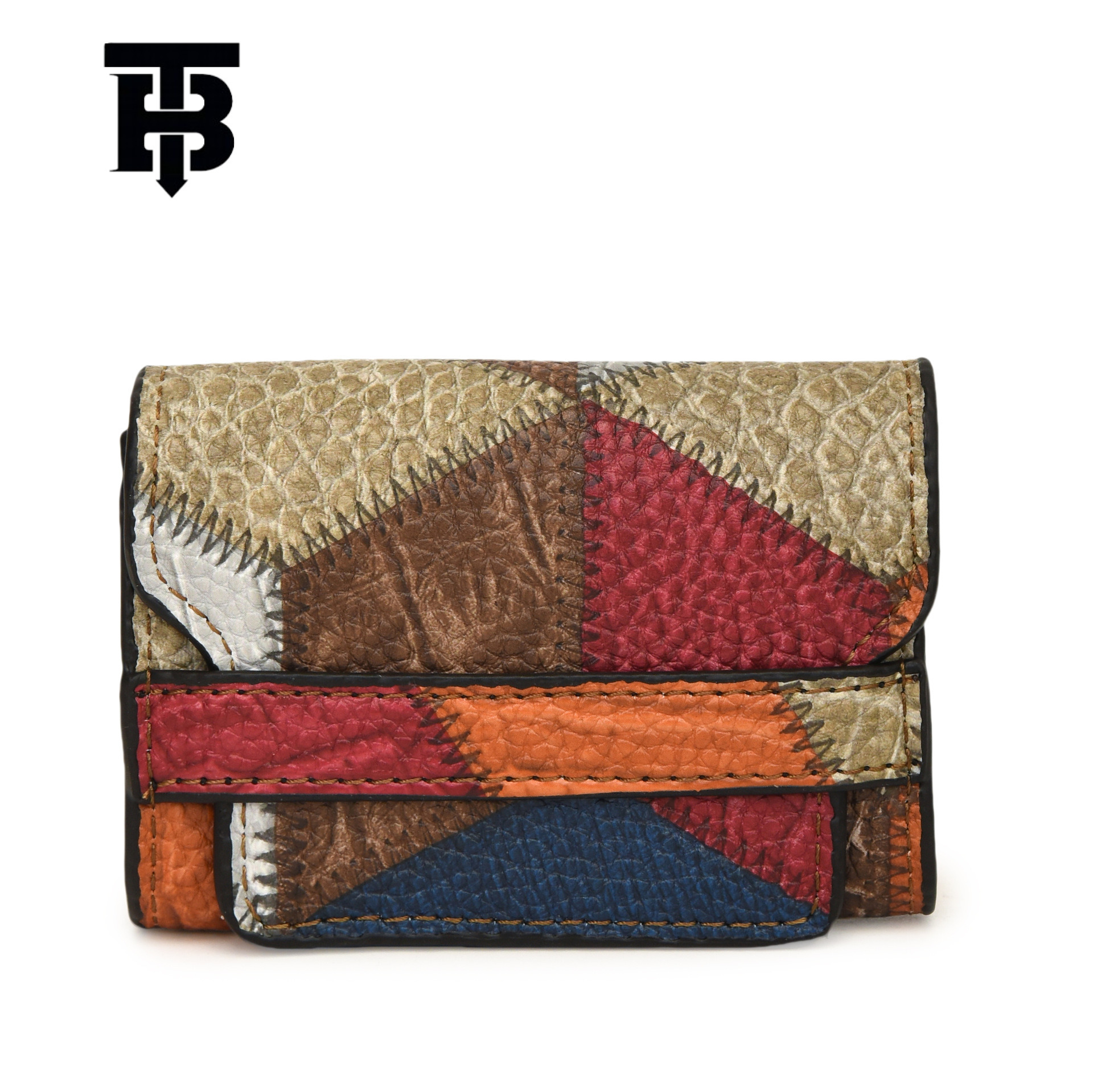 TB BHULAMTE Designer s bag Niche Design Printed Buckle Coin Purse Keychain High-end Exquisite Mini Compact Card Holder Coin Purse All-in-one Bag