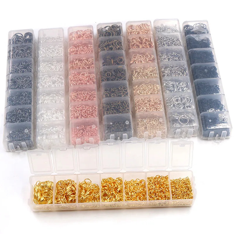 One Set Box 3 4 5 6 7 8 10mm Colors Open Jump Rings Split Link Loop For DIY Jewelry Making Findings Connector 250828