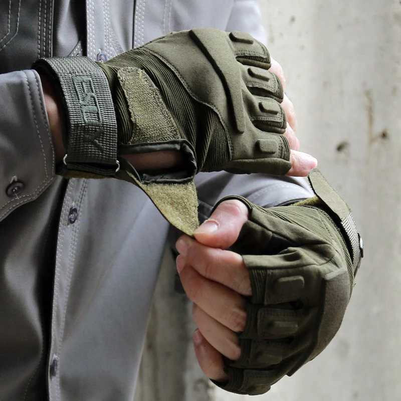 Mens Fingerss Gloves Outdoor Working Hunting Tactical gloves AntiSlip Mtb Bike Bicyc Motorcyc Driving GlovesXJ250904