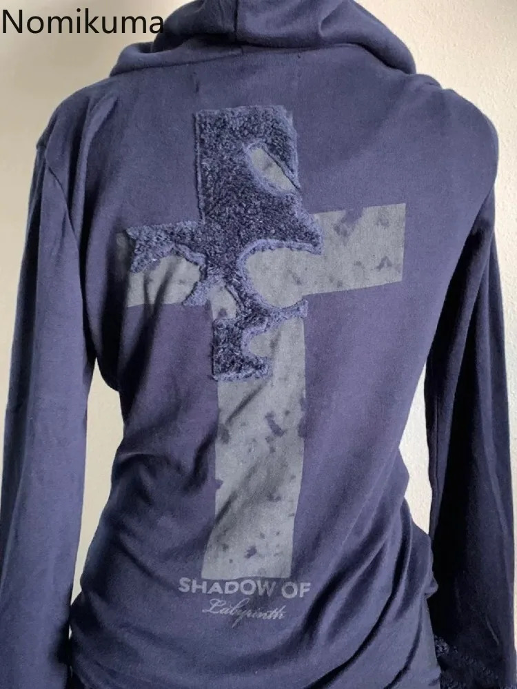 Womens Clothing Vintage Hoodies Lamb Fleece Patchwork Hooded Sweatshirt for Women Casual Korean Fashion Y2k Hoodie Tops 250904