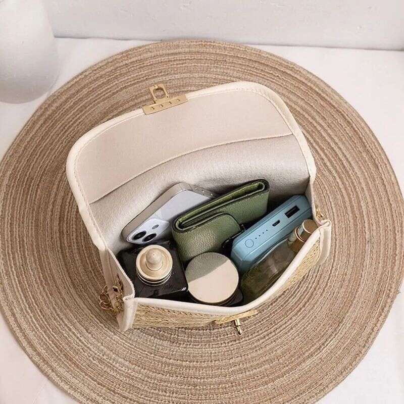 Luxury bag Womens Cross Body Bag Soft Woven Straw Shoulder Bags Ladies Summer Beach Handbag