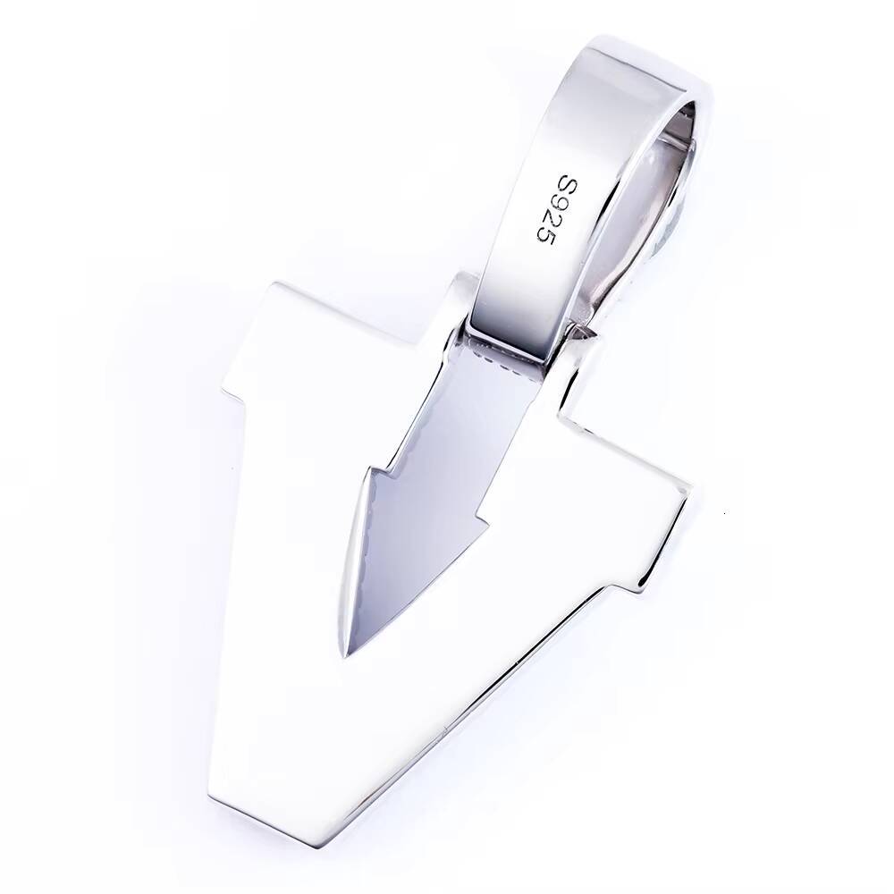 Pass Diamond Tester Wholesale VVS Moissanite Letter Pendant for Men Women Hip Hop Jewelry Charms Pendant for Gift Party