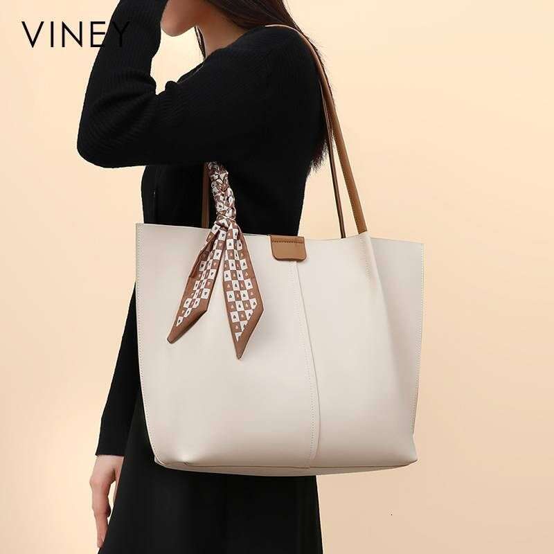 VINEY Women 2025 New Women's Tote Capacity High-End Hand-Held Commuting Shoulder Large Bag