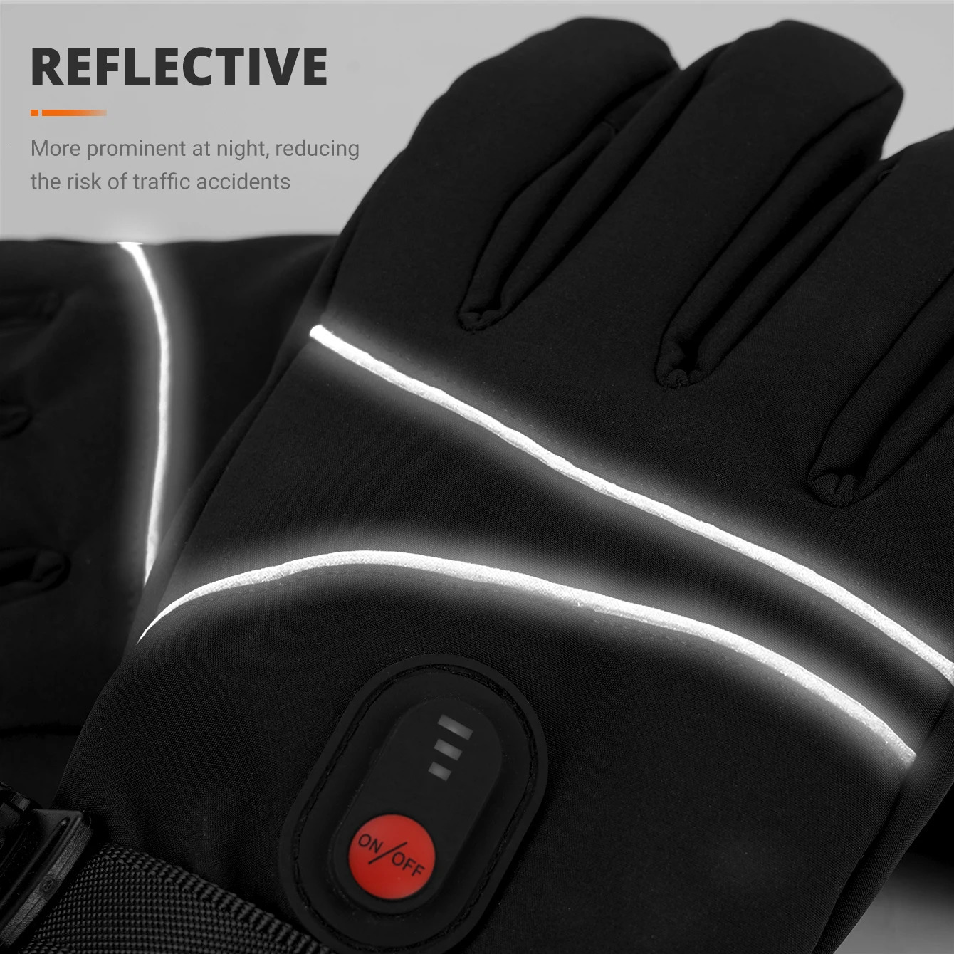 Rechargeable Electric Ski Heated Gloves Winter Warm Heated Gloves Windproof Touchscreen Thermal Gloves for Motorcycle Cycling 250903